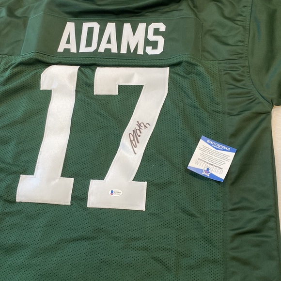 🔥 Devonte Adams signed game jersey stitched Beckett certified - Picture 2 of 3